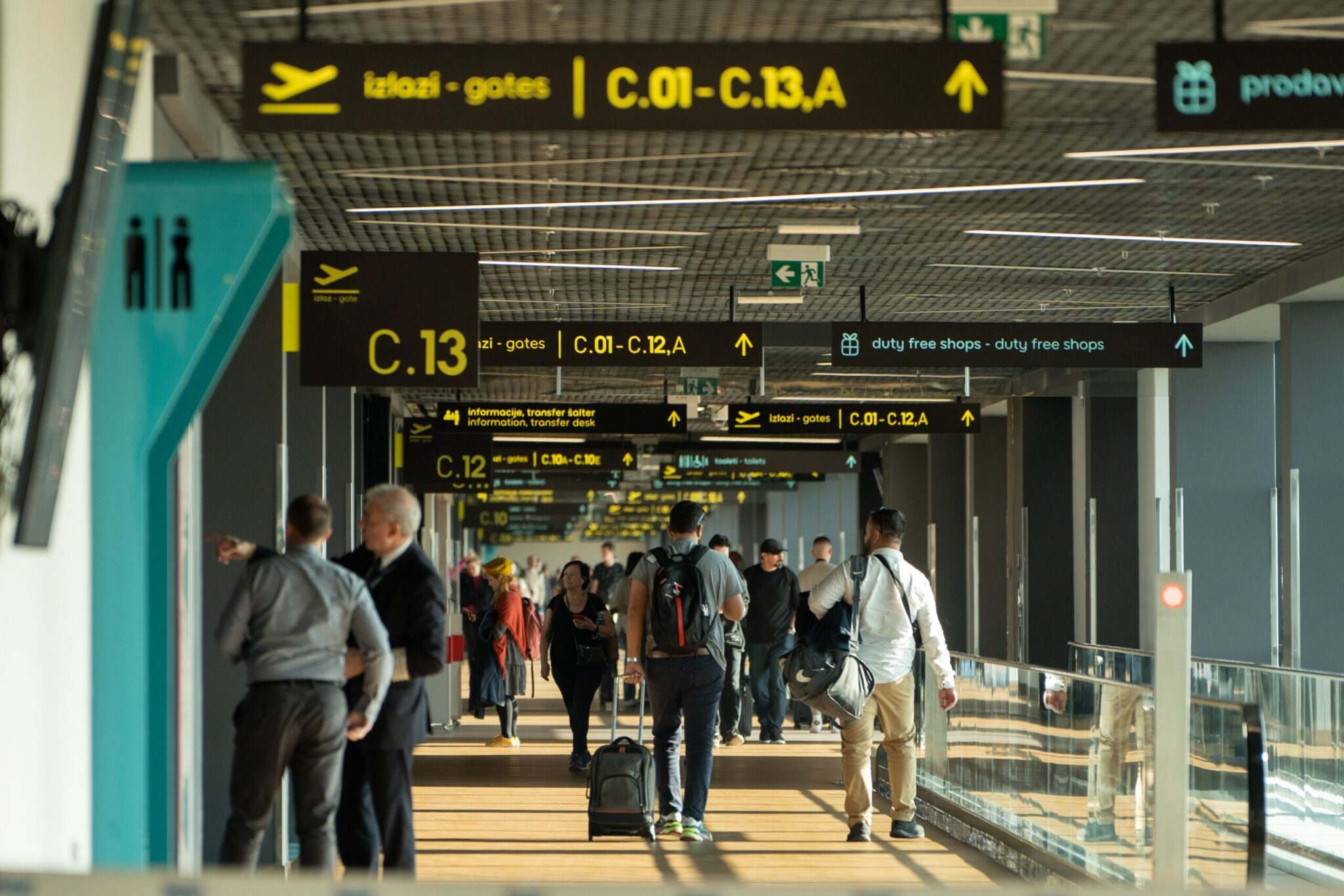 Pier C à l'aéroport de Belgrade, Serbie