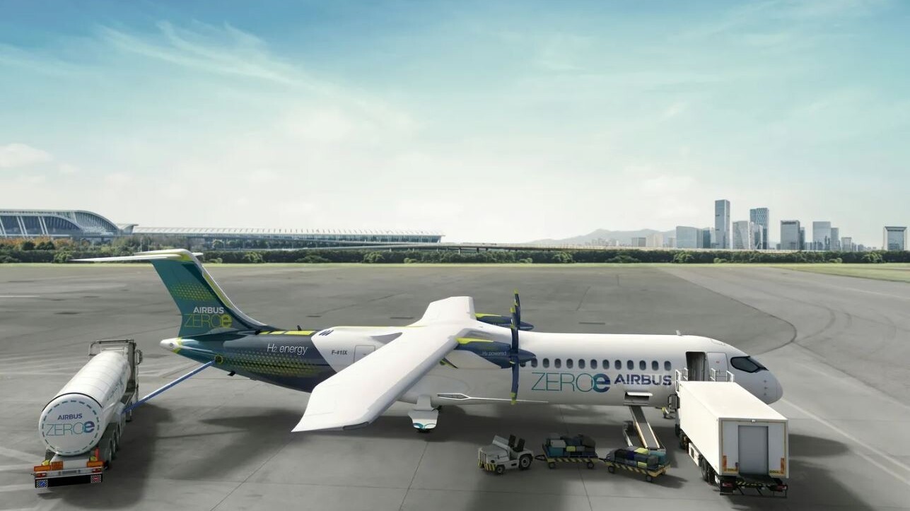 Hydrogen aircraft , copyright Airbus